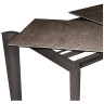 RICCARDO 140 стол с керамической столешницей, цвет керамика Novita Umber / антрацит 