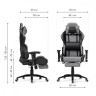 Офисные кресла Tesor black / gray