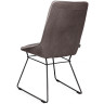 DITER дизайнерский стул на металлокаркасе с обивкой нубук