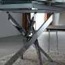 ESF 2303 раздвижной стол кухонный со стеклянной столешницей