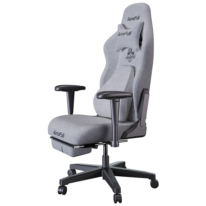 Премиум игровое кресло с поддержкой для ног AUTOFULL AF083GB серия C3, серый