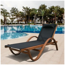 Шезлонг-лежак Мальта AFM-511A Black