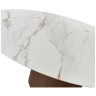 Стол обеденный DT2483 с керамической столешницей GLOSSY CARRARA, max длина 230 см