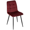 Обеденные стулья и табуреты Набор 4 шт Стул обеденный DOBRIN CHILLY, Бордовый Holland 47, основание черное