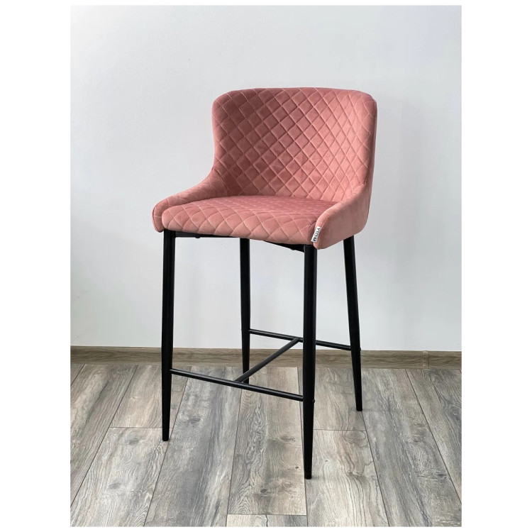 Финальные остатки Полубарный стул ARTEMIS BLUVEL-52 PINK (H=65cm), велюр М-City