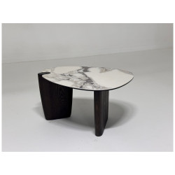 DAG FENDI WHITE бело-серый мрамор  Кофейный столик