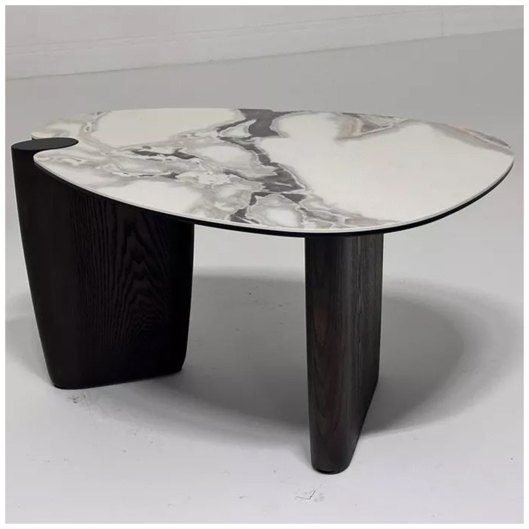 DAG FENDI WHITE кофейный стол с керамической столешницей, цвет бело-серый мрамор ®DISAUR