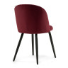Стулья на металлокаркасе Gabi 1 wine red / black