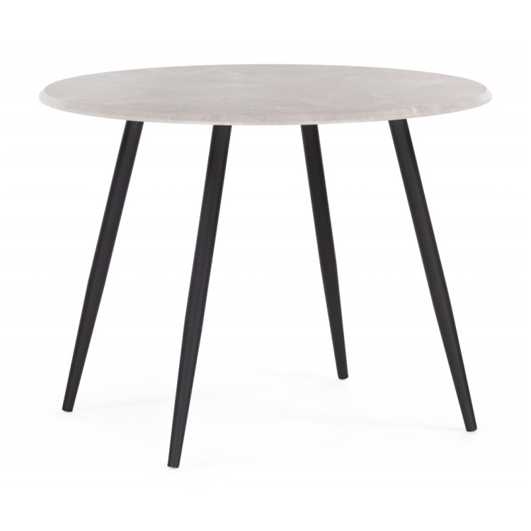 Кухонные столы Абилин 100 мрамор светло-серый / черный матовый