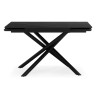 МЭРИАН 140 стол с керамической столешницей, цвет shakespeare black / черный каркас