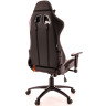 Кресло компьютерное черное оранжевые вставки экокожа