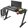 Игровые столы Стол для компьютера (для геймеров) Eureka Z2 c RGB подсветкой, чёрный
