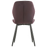 Стулья DC829 Стул мягкий, БАКЛАЖАН#G62-56 велюр, каркас металл черный КРУГЛЫЙ