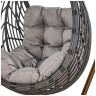 Подвесное кресло-кокон N886-W72 Dark Grey с мягкими подушками