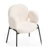 Стулья на металлокаркасе Kalipso white / black