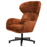 Дизайнерское лаунж-кресло TEDDY терракотовый шенилл