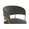 Стул-кресло Kamelia gold / gray fabric