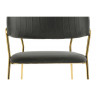Стул-кресло Kamelia gold / gray fabric