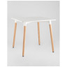 Обеденные (кухонные) столы Oslo square WT белый, столешница МДФ, ножки массив светлого бука