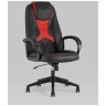 Игровые кресла TopChairs ST-CYBER 8 RED ткань/экокожа черный/красный