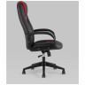 Игровые кресла TopChairs ST-CYBER 8 RED ткань/экокожа черный/красный