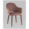 Комплекты из двух стульев Венера диамант велюр пыльно-розовый 2 шт