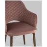Комплекты из двух стульев Венера диамант велюр пыльно-розовый 2 шт