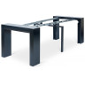 В2307 раздвижной стол-консоль с глянцевым покрытием, max длина 229 см