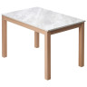 Ламинированные столы Стол TME-6931 MBH SWEDEN белый мрамор / MILKY WHITE  M-City
