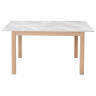 TME-6931 MBH SWEDEN стол с ламинированной столешницей, цвет белый мрамор / MILKY WHITE каркас