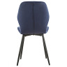 Стулья DC829 Стул мягкий, ТЕМНО-СИНИЙ#G62-58 велюр, каркас металл черный КРУГЛЫЙ
