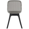 Стулья DC271 Стул пластиковый, СЕРЫЙ, ноги черные