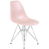 Стулья Набор 4 шт Стул обеденный DOBRIN DSR, ножки хром, цвет светло-розовый (PK-02)
