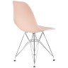 Стулья Набор 4 шт Стул обеденный DOBRIN DSR, ножки хром, цвет светло-розовый (PK-02)