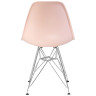 Стулья Набор 4 шт Стул обеденный DOBRIN DSR, ножки хром, цвет светло-розовый (PK-02)