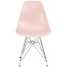 Стулья Набор 4 шт Стул обеденный DOBRIN DSR, ножки хром, цвет светло-розовый (PK-02)