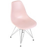 Стулья Набор 4 шт Стул обеденный DOBRIN DSR, ножки хром, цвет светло-розовый (PK-02)
