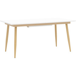 Большой стол. Стол обеденный Стокгольм раскладной 160-220*90 белый обеденный стол