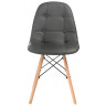 Мягкий кухонный стул KVADRO в стиле Eames, обивка экокожа