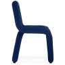 GARDEN стул на металлическом каркасе с обивкой тканью, цвет синий