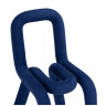 GARDEN стул на металлическом каркасе с обивкой тканью, цвет синий