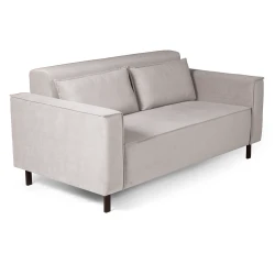 Club диван-кровать прямой, велюр Frost silver tip_tovara