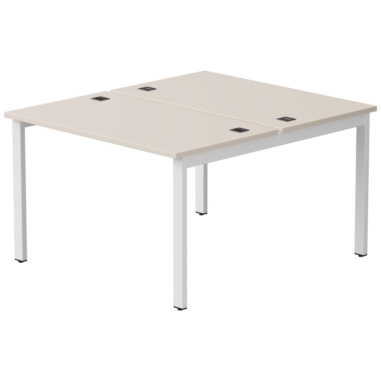 Import.categories_EVERPROF Бенч-система на 2 места Everprof EVO (ЭВО) на металлокаркасе 1180х670(1370)x755 Кашемир/Белый