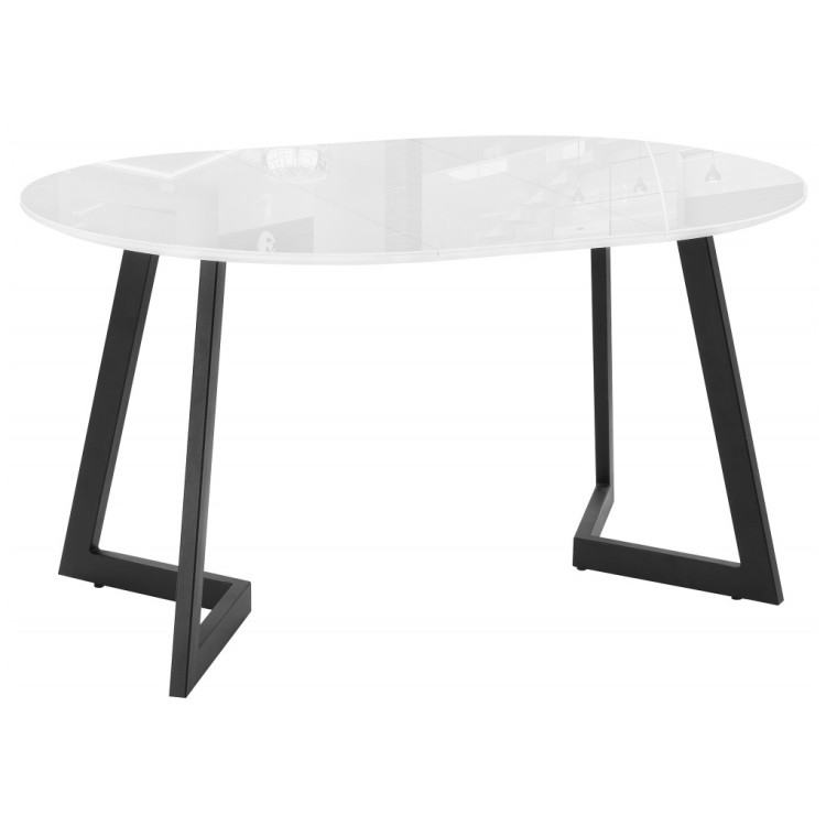 Стеклянные столы Алингсос белый / белая шагрень