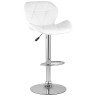 Барные стулья Бон белый обивка экокожа на хромированной ножке