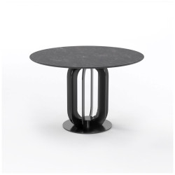 Керамический стол на тумбе. CAPRI 100 керамический обеденный стол
