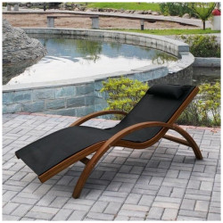 Шезлонг-лежак Мальта AFM-503 Black