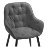 Стул-кресло Олму серый / черный