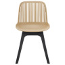 Стулья DC271 Стул пластиковый, БЕЖЕВЫЙ, ноги черные