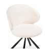 Стулья на металлокаркасе Solomon крутящийся white / black